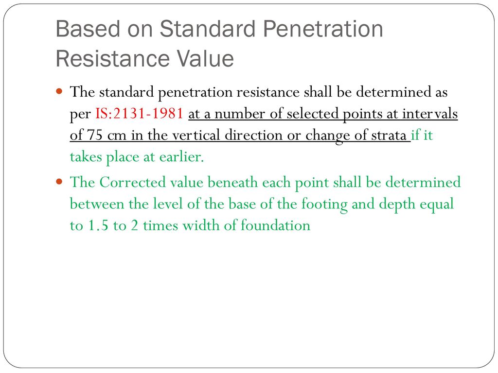 Standard penetration value correction
